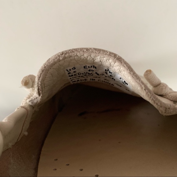 Hush Puppies - Ivory Leather Stretch Loafers - Size 8.5M - Picture 11 of 12